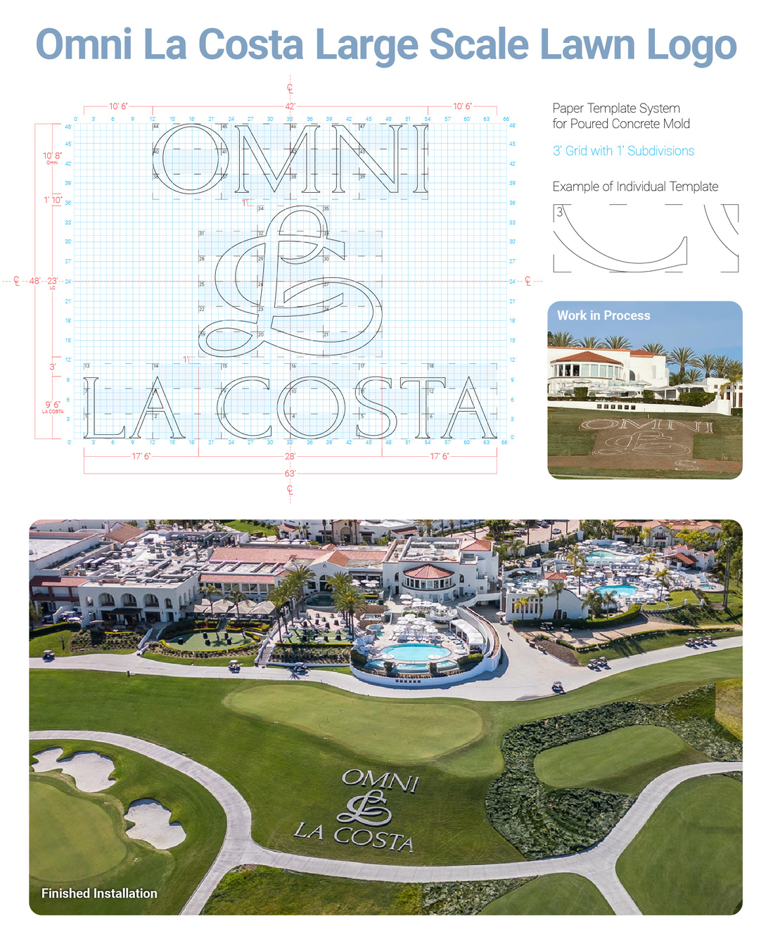 Omni La Costa Omni La Costa Large Scale Poured Concrete Logo