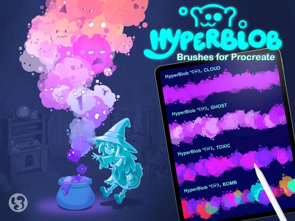 HyperBlob Brushes for Procreate HyperBlob Brushes for Procreate